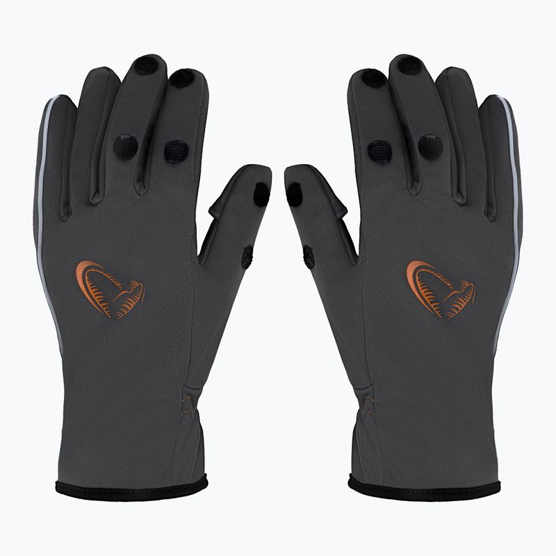Rybářské rukavice Savage Gear Softshell Glove šedé 76460 2