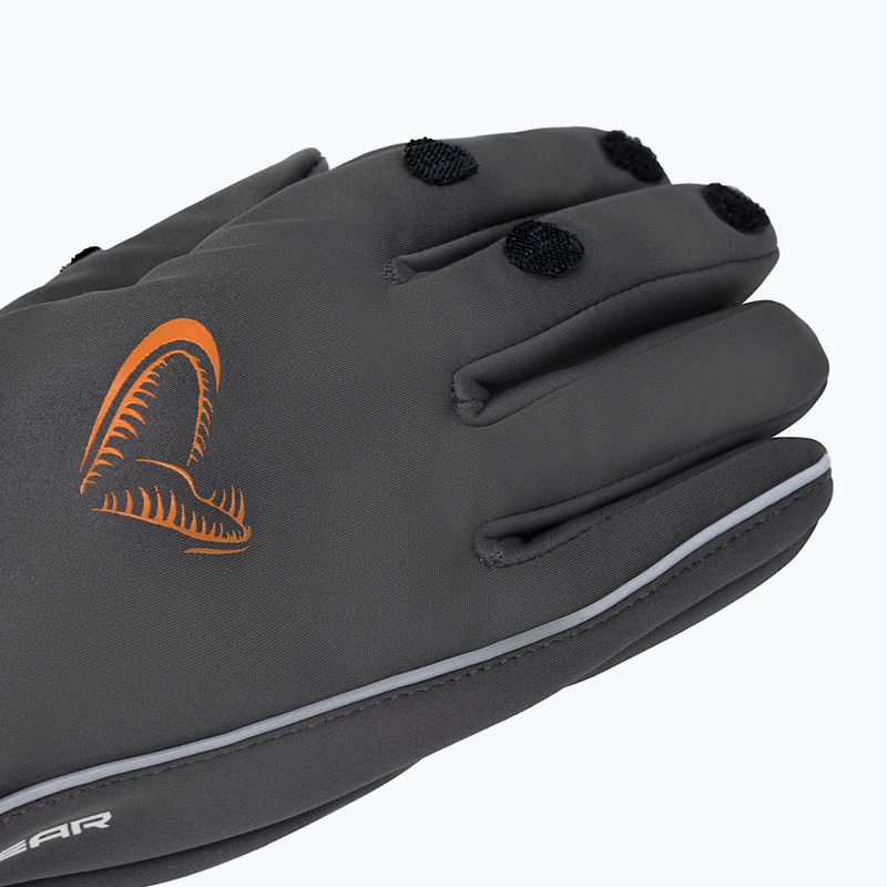 Rybářské rukavice Savage Gear Softshell Glove šedé 76460 5