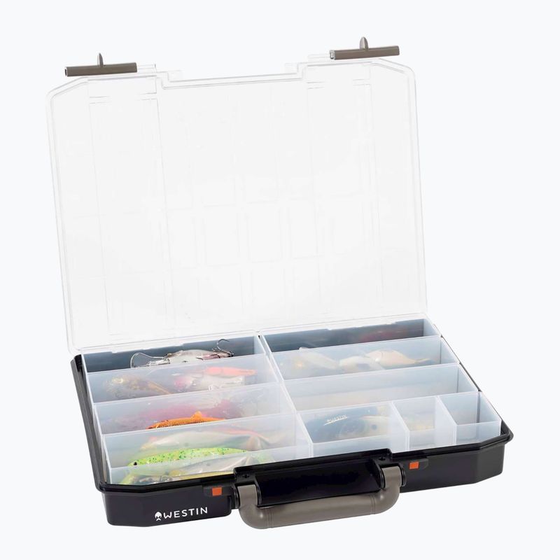 Rybářský box  Westin W6 Lure Vault Incl. 10 inserts black/clear 2