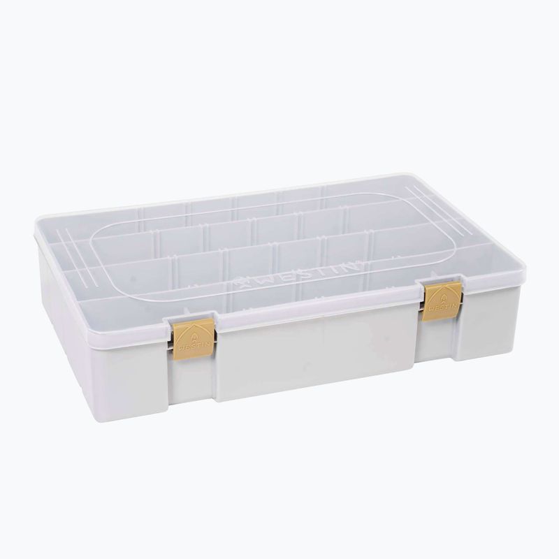 Rybářský box  Westin W3 Tackle Box 36 x 22,5 x 8 cm grey/clear