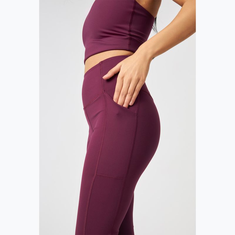 Dámské tréninkové legíny Girlfriend Collective Pocket plum 4