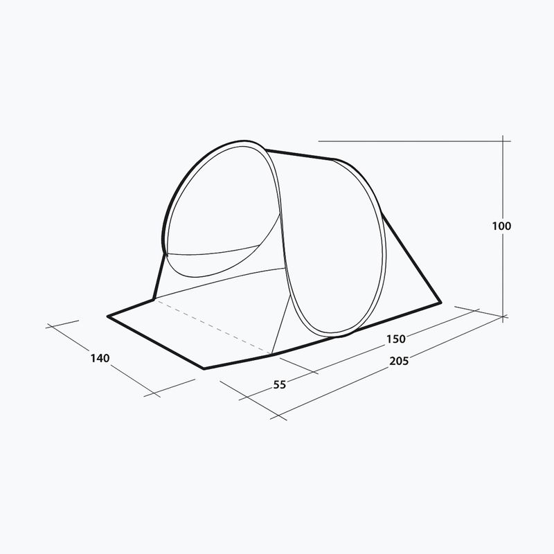 Plážový stan Outwell Eastbourne Beach Shelter light grey 5