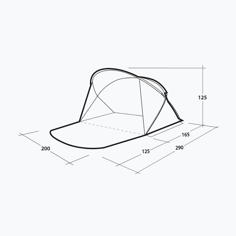 Plážový stan Outwell Whitby Beach Shelter light grey 5