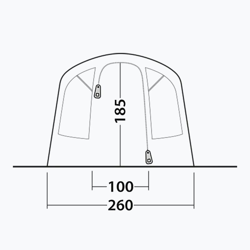 Kempingový stan pro 4 osoby Outwell Monterey 4 Air blue 6