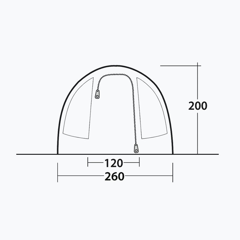 Kempingový stan 4-osobowy Outwell Sky 4 blue 8