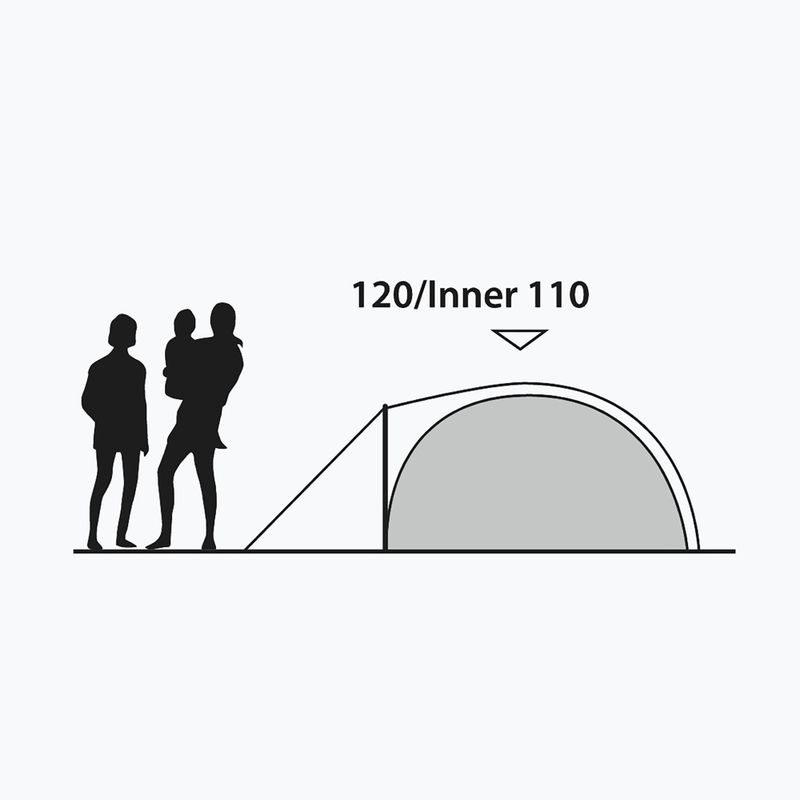 Kempingový stan pro 6 osob Outwell Cloud 2 green/gray 12