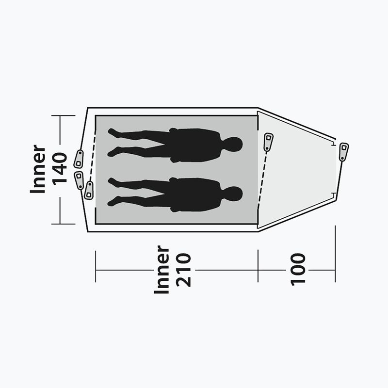 Kempingový stan pro 6 osob Outwell Cloud 2 green/gray 13