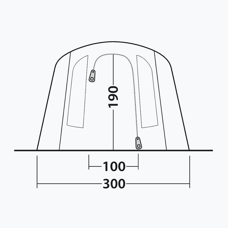 Kempingový stan pro 4 osoby Outwell Sacramento 4 Air blue 8