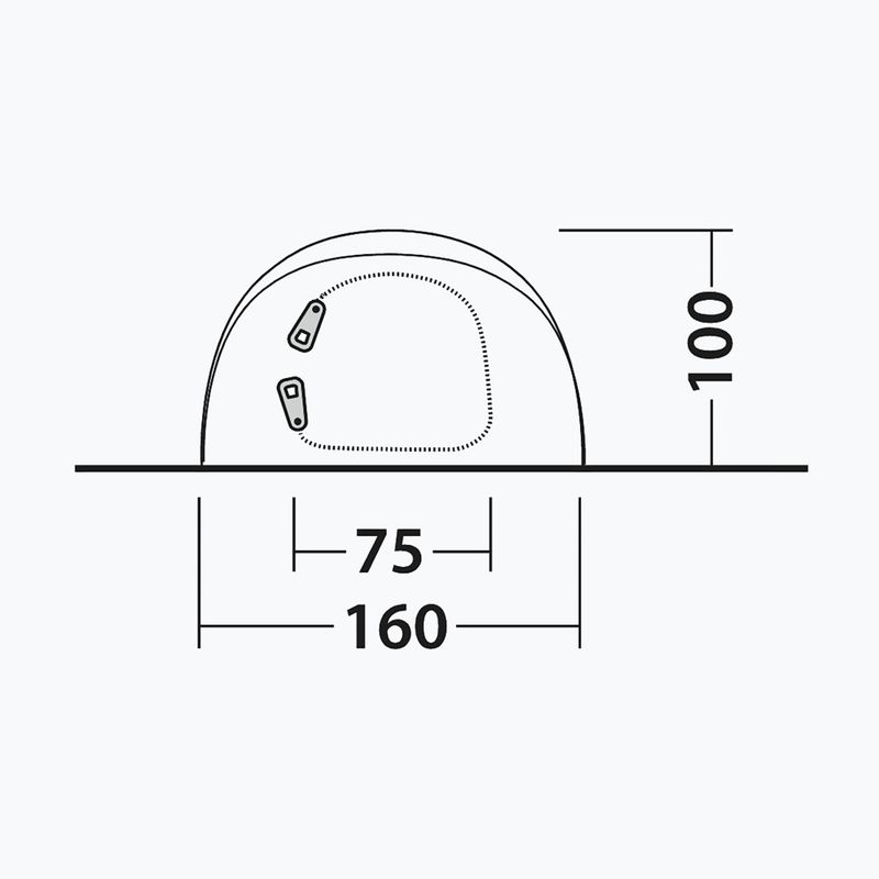Kempingový stan pro 2 osoby Outwell Nexion 2 Ocean blue/green 10