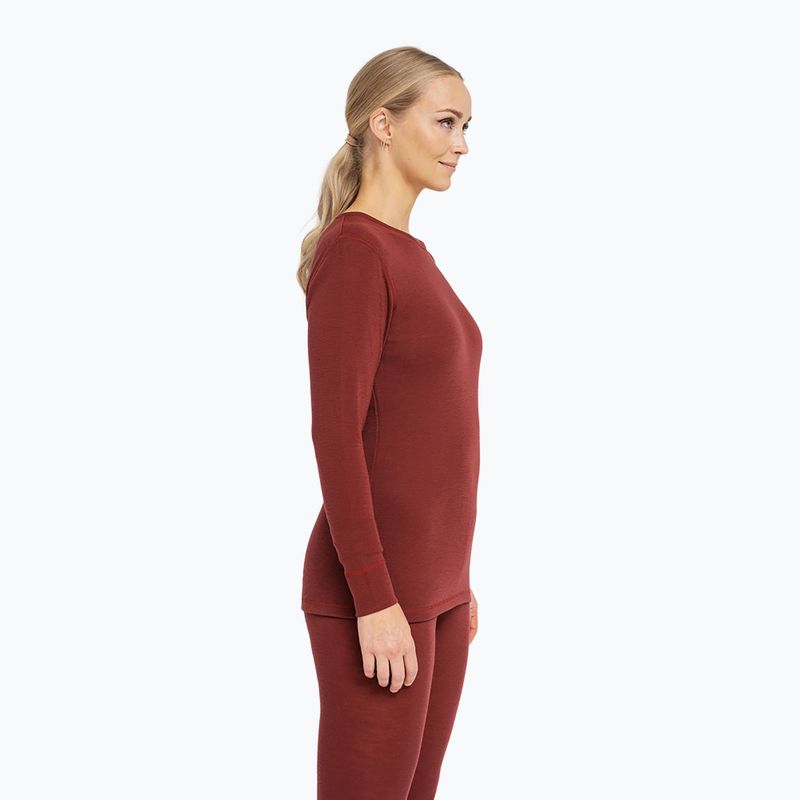 Dámská termo mikina Dovre Wool burgundy 2