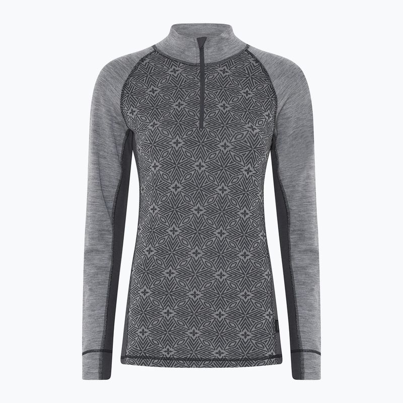 Dámská termo mikina Dovre Wool Organic Half Zip grey 5
