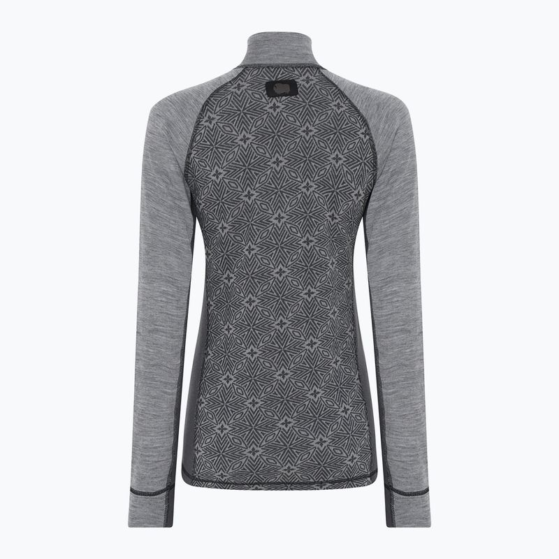 Dámská termo mikina Dovre Wool Organic Half Zip grey 6