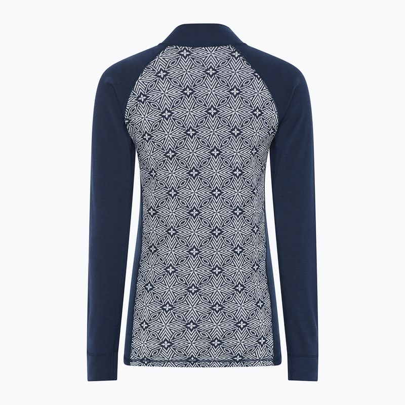 Dámská termo mikina Dovre Wool Organic Half Zip navy 7