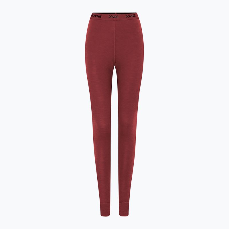 Dámské termo kalhoty Dovre Wool Pants burgundy 2