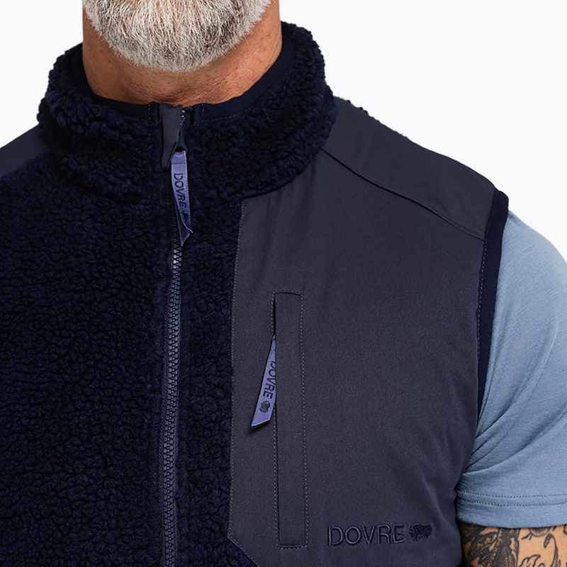 Pánská vesta Dovre Teddy Fleece navy 3