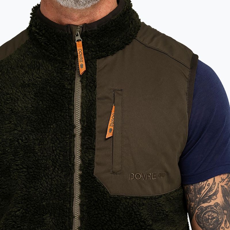 Pánská vesta Dovre Teddy Fleece green 4