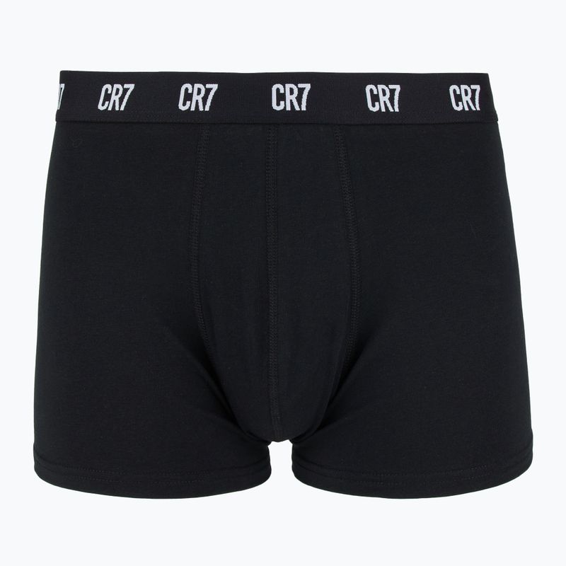 Pánské boxerky CR7 Basic Trunk 3 páry white/ greymelange/ black 2