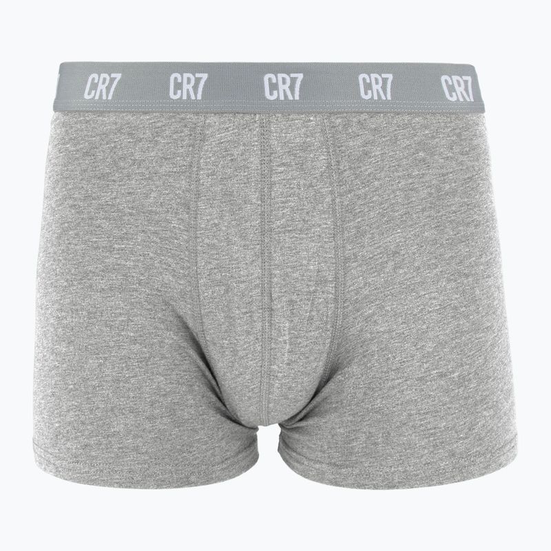 Pánské boxerky CR7 Basic Trunk 3 páry white/ greymelange/ black 3