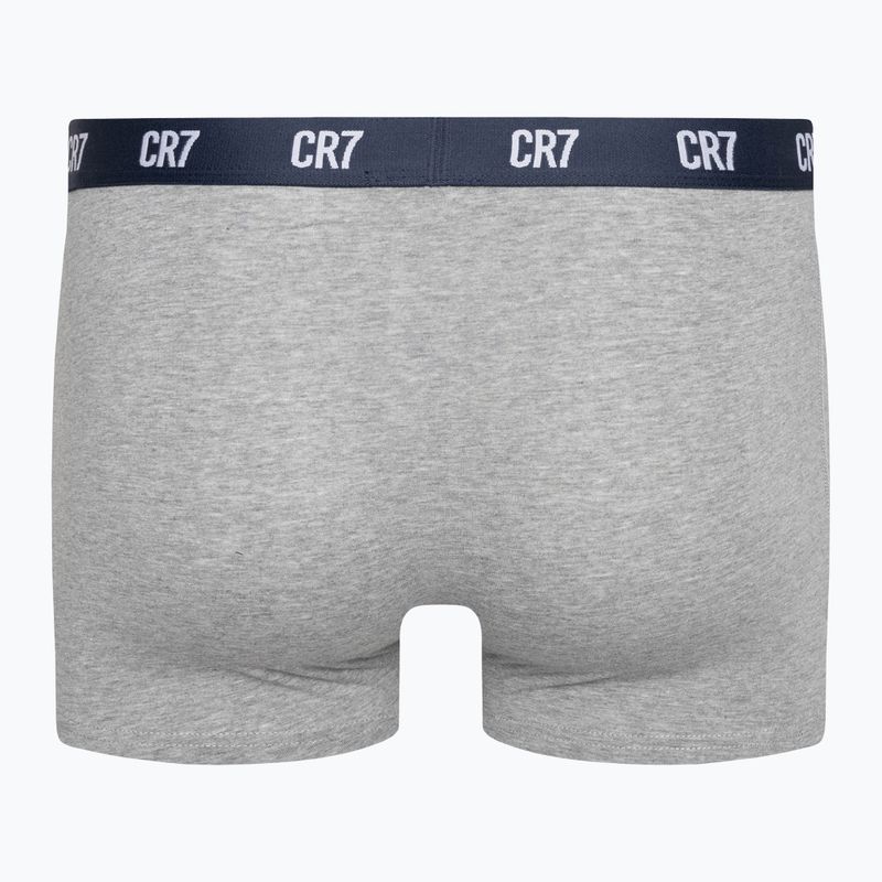 Pánské boxerky CR7 Basic Trunk 3 páry grey melange/white/navy 6