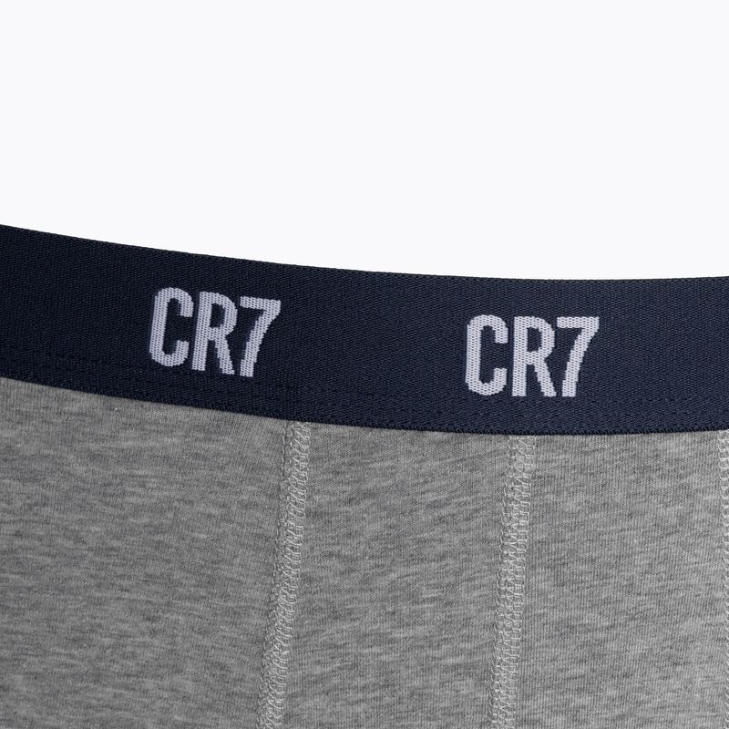 Pánské boxerky CR7 Basic Trunk 3 páry grey melange/white/navy 7