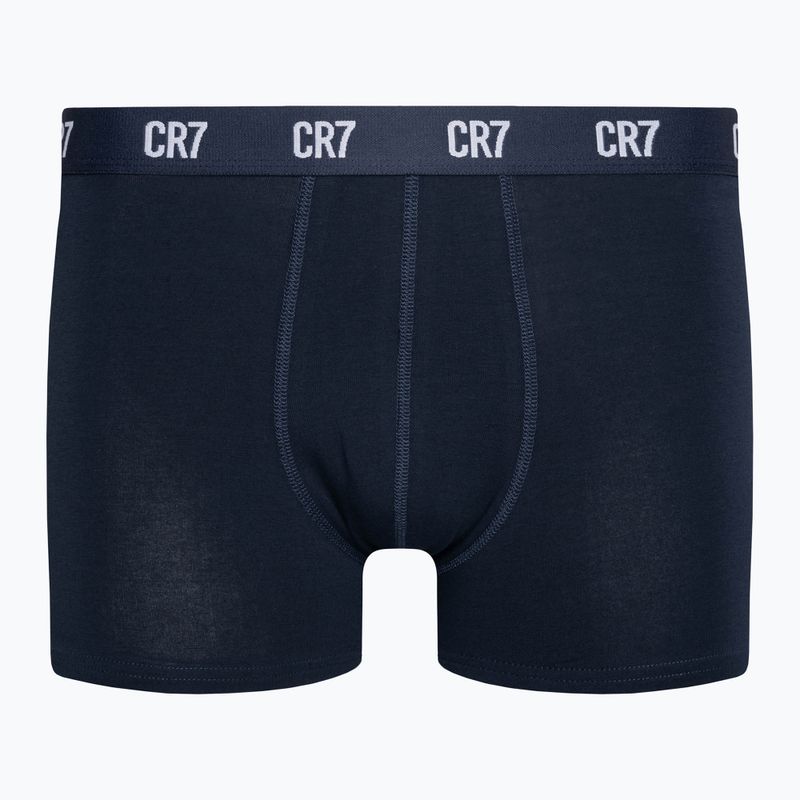 Pánské boxerky CR7 Basic Trunk 3 páry grey melange/white/navy 8