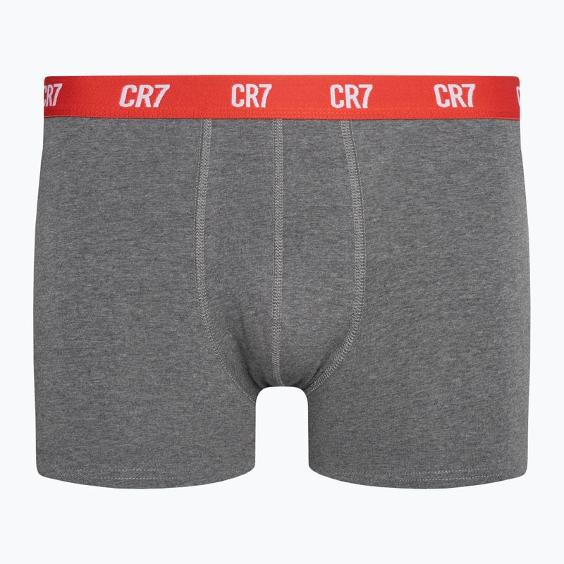 Pánské boxerky CR7 Basic Trunk 3 páry grey melange/red/navy 2