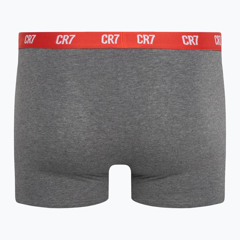 Pánské boxerky CR7 Basic Trunk 3 páry grey melange/red/navy 3