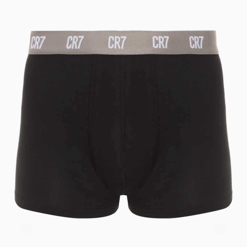 Pánské boxerky CR7 Basic Trunk 3 páry black/light green/green 4