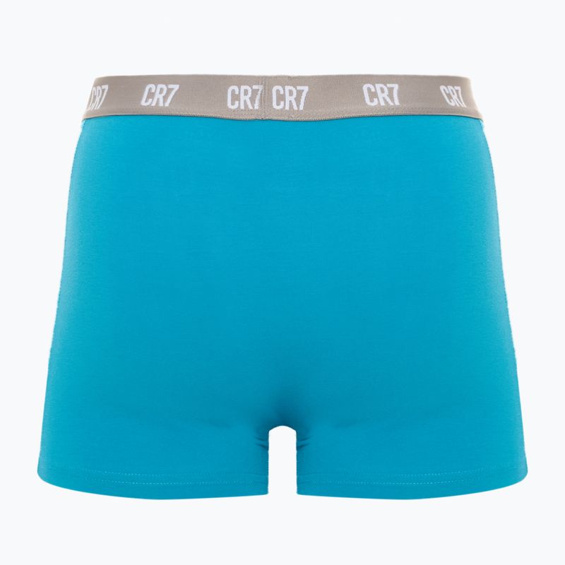 Pánské boxerky CR7 Basic Trunk 3 páry black/light green/green 5