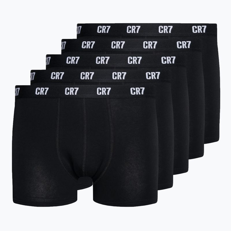 Pánské boxerky CR7 Basic Trunk 5 párů black