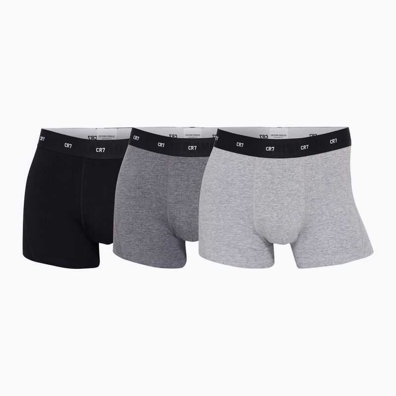 Pánské boxerky  CR7 Bamboo Trunk FSC 3 pary black/dark grey/grey 11