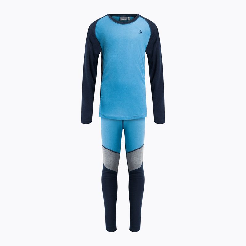 Dětské termoprádlo Color Kids Ski Underwear Colorblock modrý 740777.7280