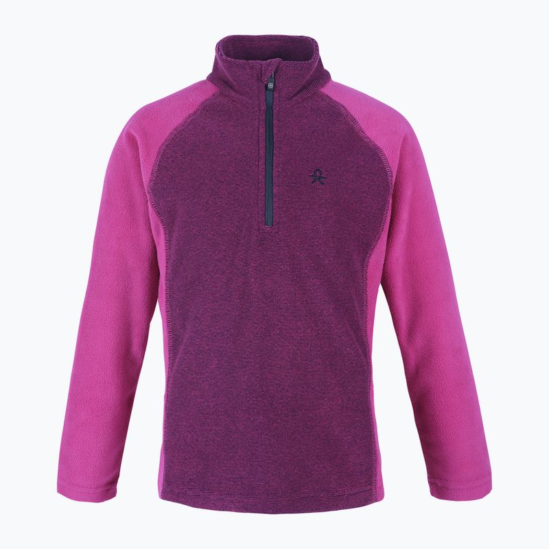 Dětská fleecová mikina Color Kids Fleece Pulli Striped fioletowo-růžový 740769