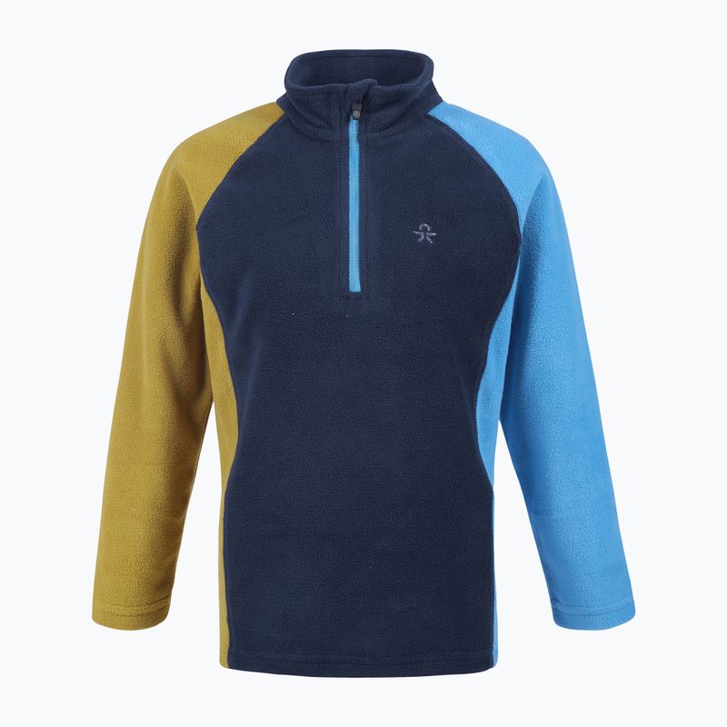 Dětská fleecová mikina Color Kids Fleece Pulli Colorblock modrý 740773.7280