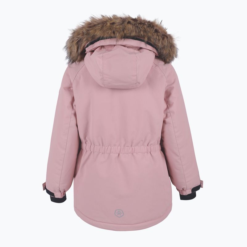 Dětská péřová bunda Color Kids Parka w. Fake Fur AF 10.000 růžová 740724 6