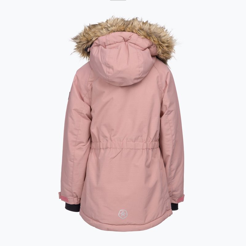 Dětská péřová bunda Color Kids Parka w. Fake Fur AF 10.000 růžová 740724 2
