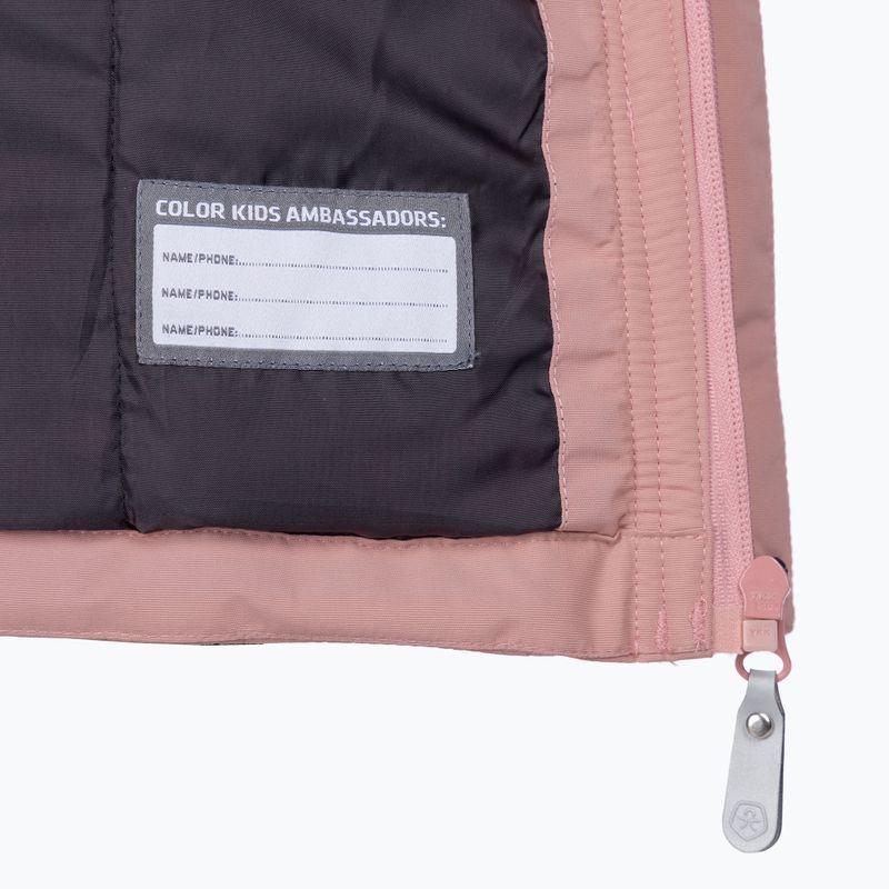 Dětská péřová bunda Color Kids Parka w. Fake Fur AF 10.000 růžová 740724 4