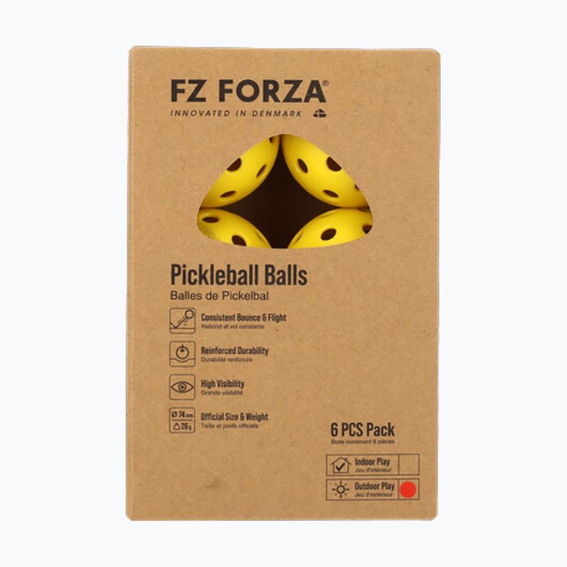 FZ Forza Outdoor Pickleballs 6 ks. žluté 2