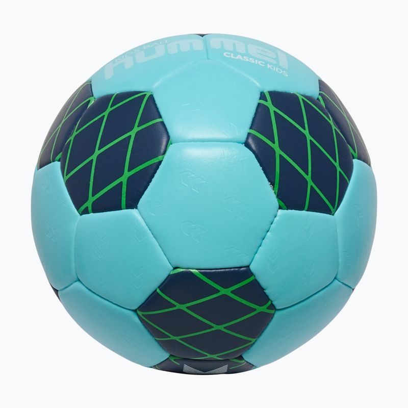 Míč na házenou pro děti Hummel Classic HB Jr light blue/marine/green size 0.0 3