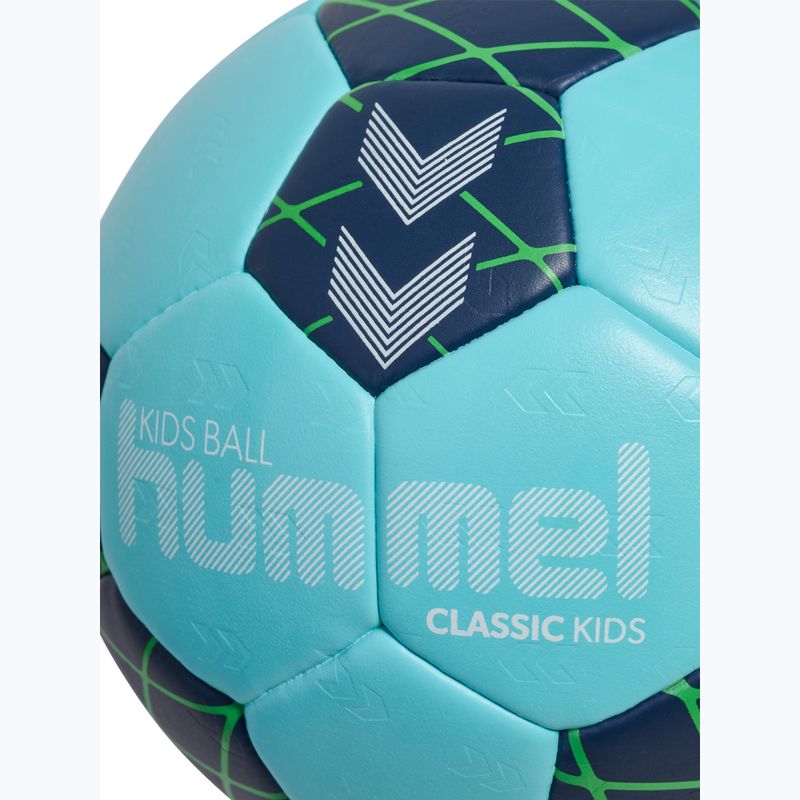 Míč na házenou pro děti Hummel Classic HB Jr light blue/marine/green size 0.0 4