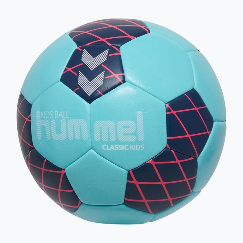 Míč na házenou pro děti Hummel Classic HB Jr light blue/marine/red size 1 2