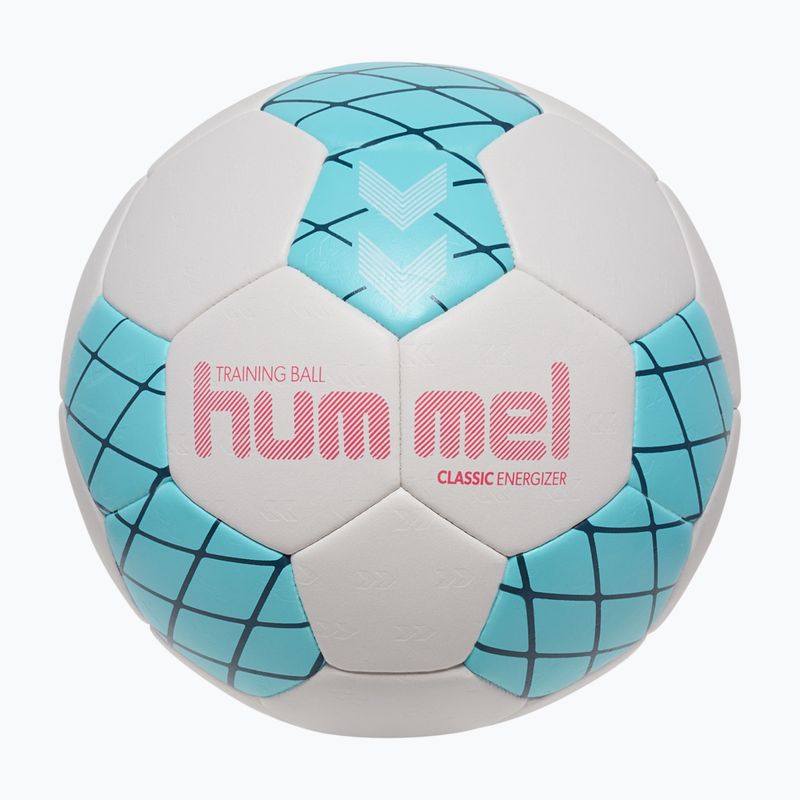 Míč na házenou Hummel Classic Energizer off white/light blue/marine size 2