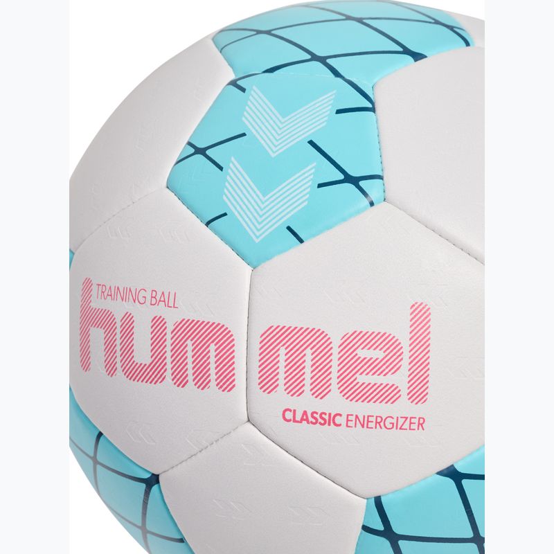 Míč na házenou Hummel Classic Energizer off white/light blue/marine size 2 4