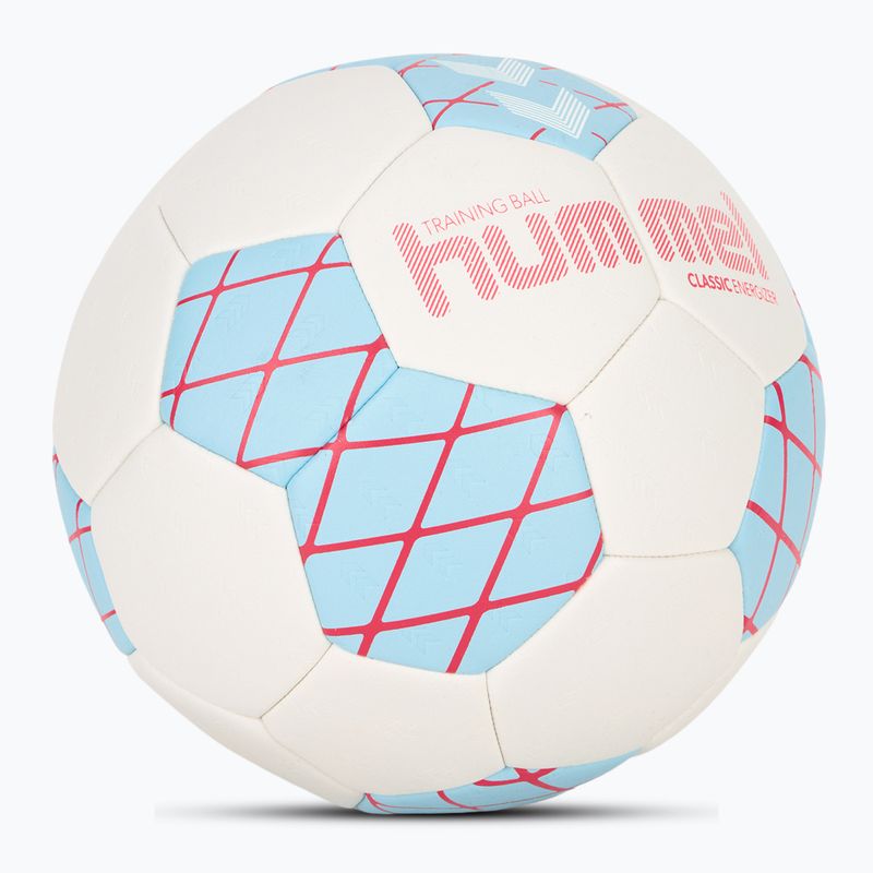 Míč na házenou Hummel Classic Energizer off white/light blue/yellow velikost 3 2