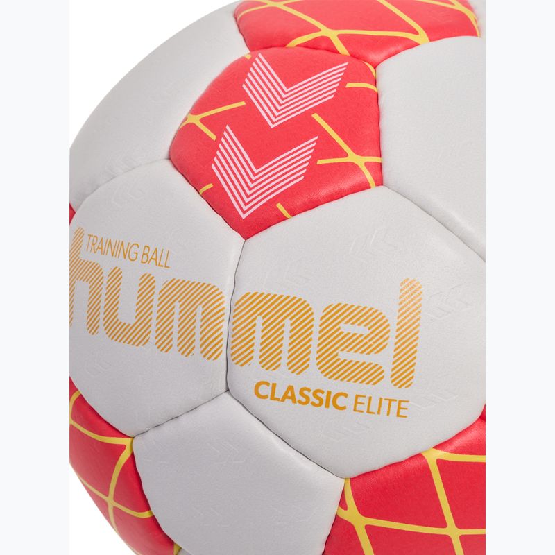 Míč na házenou Hummel Classic Elite HB off white/red/yellow size 1 4