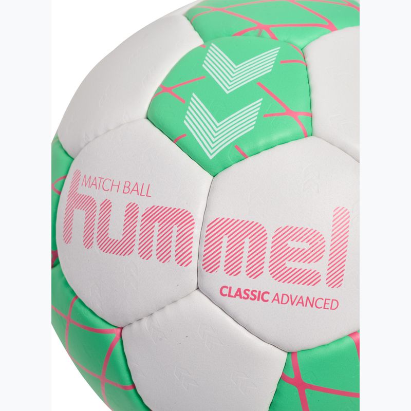 Míč na házenou Hummel Classic Advanced HB off white/green/red size 3 4