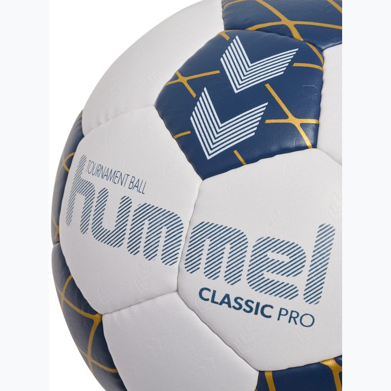 Míč na házenou Hummel Classic Pro HB off white/marine/gold size 3 4