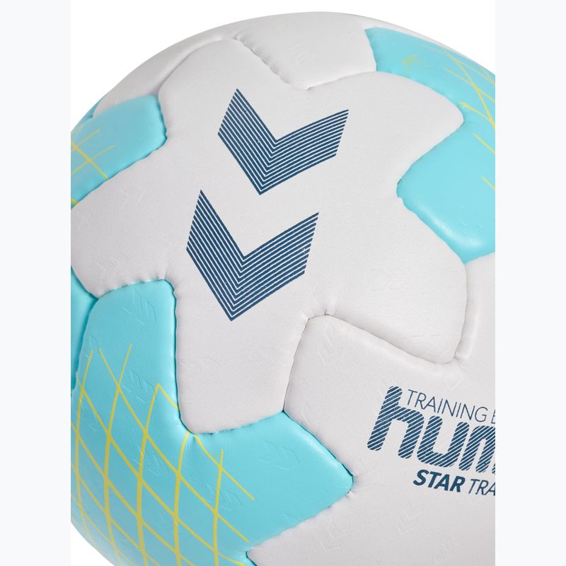 Míč na házenou Hummel Startraining HB white/light blue/navy size 1 4