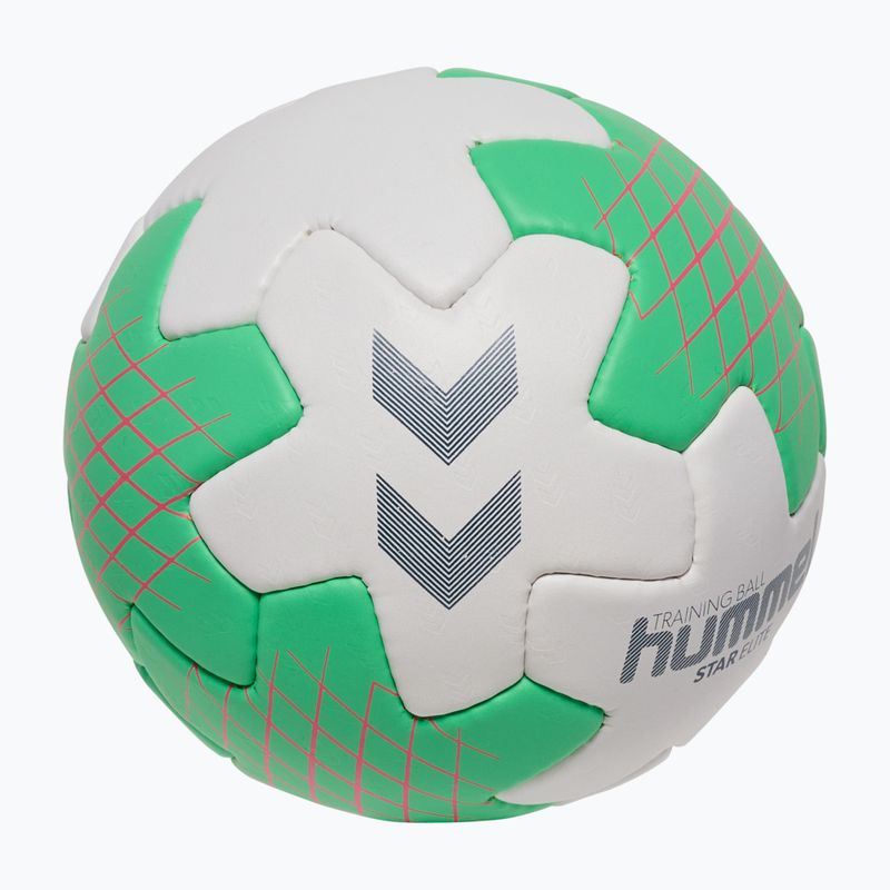 Míč na házenou Hummel Star Elite HB off white/green/red size 2 2