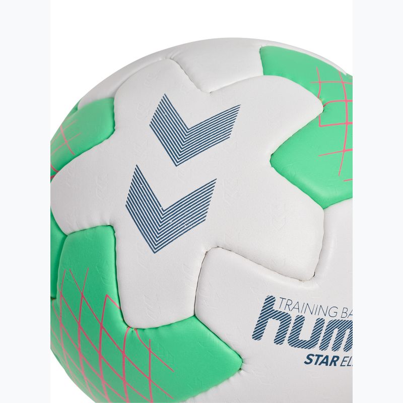 Míč na házenou Hummel Star Elite HB off white/green/red size 2 4